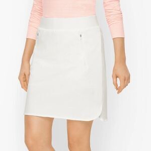 T by Talbots S Everyday Stretch Skort Bright White Cotton Blend